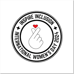 Inspire Inclusion Women's International Day 2024 Posters and Art